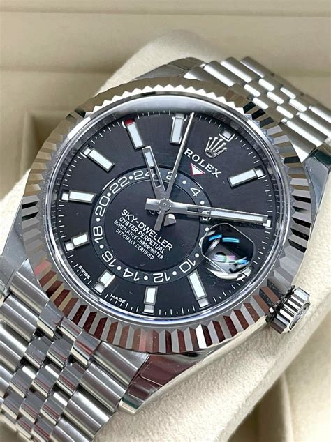 sky dweller rolex stainless steel